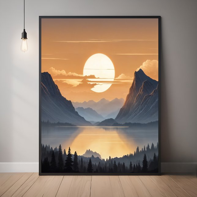 Goldener Sonnenuntergang über der majestätischen B Poster (Von Creator hochgeladen)