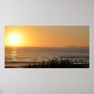 Goldener Sonnenuntergang VI - Poster