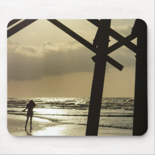 Goldener Spaziergang Mousepad