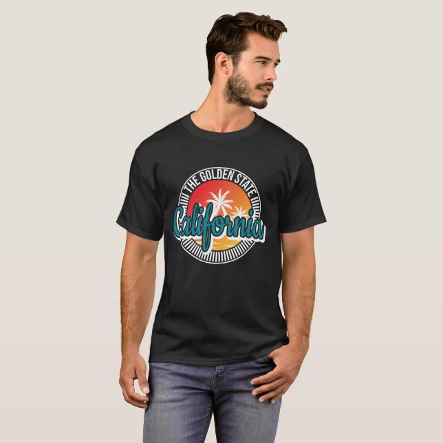 Goldener Staat California T - Shirt (Vorne ganz)