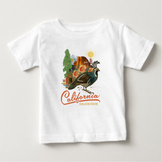 Goldener Staats-historische Baby T-shirt