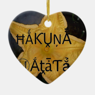Goldener Stern Hakuna Matata Kunst Druck Keramik Ornament