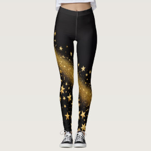 Goldener Sternenstaub: Verzauberung und Funkelnd Leggings