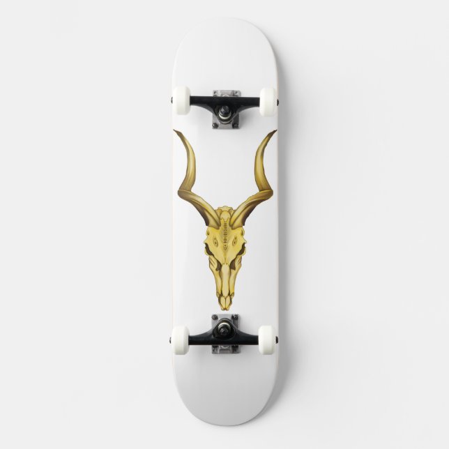 Goldener Stielkopf Skateboard (Vorderseite)
