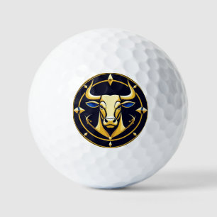 Goldener Stier Stier im kosmischen Tierkreis Golfball