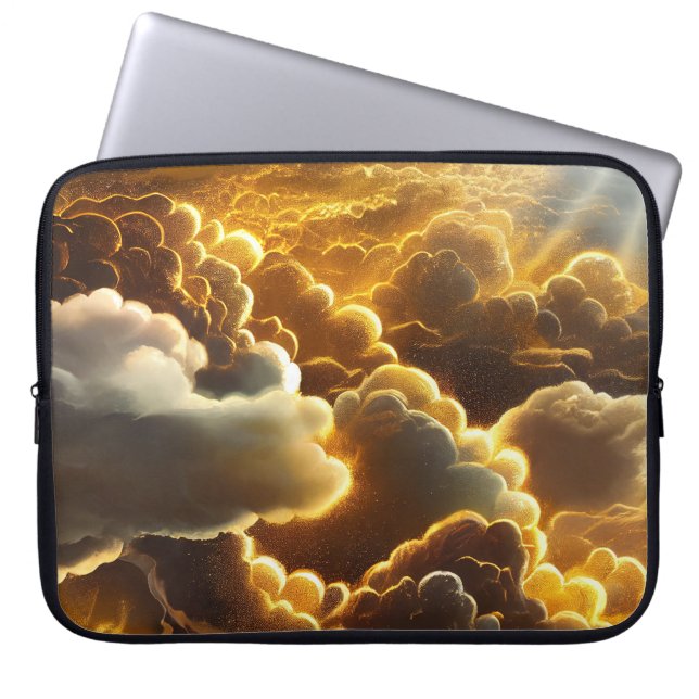 GOLDENER STORM MIT SCHINKSTERN LAPTOPSCHUTZHÜLLE (Vorderseite)