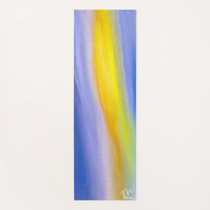 Goldener Strahl Moderne Abstraktion Yogamatte