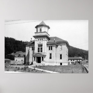 Goldener Strand, Oregon Aussicht auf Hofhaus Fotog Poster