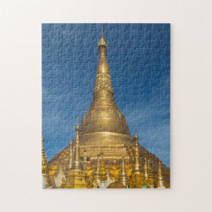 Goldener Stupa-Tempel Puzzle