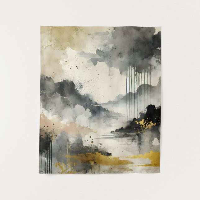 Goldener Sturm Wandteppich (Vorderseite)