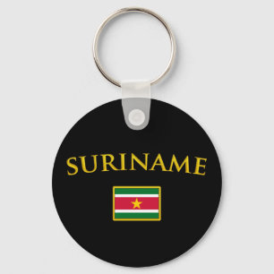 Goldener Suriname Schlüsselanhänger