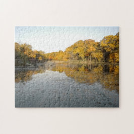Goldener Teich 11 x 14-Zoll-beruhigendes Puzzle