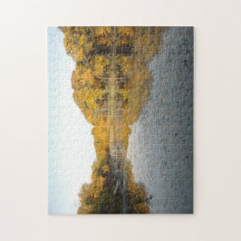 Goldener Teich 11 x 14-Zoll-beruhigendes Puzzle
