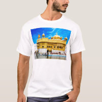 GOLDENER TEMPEL-BLAUER HIMMEL-HINTERGRUND AMRITSAR