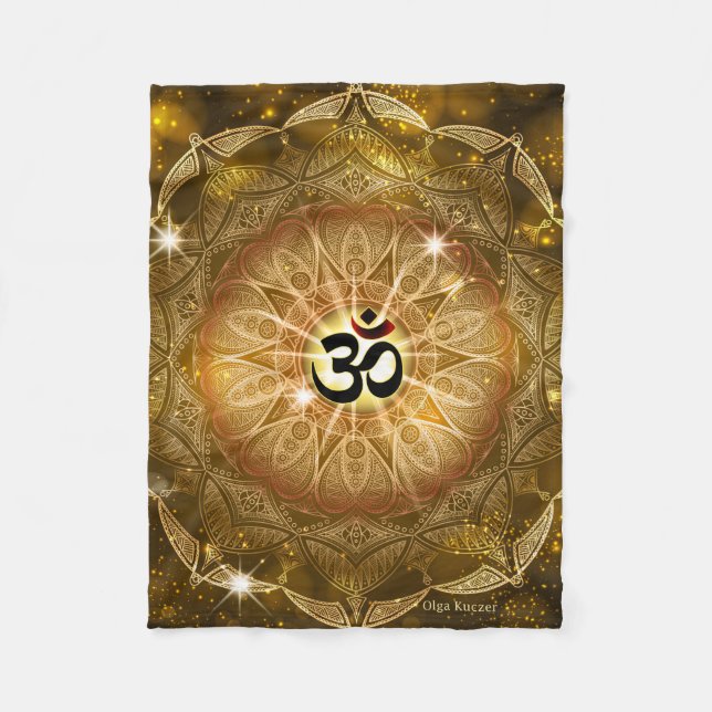 Goldener Ton von OM Fleecedecke (Vorderseite)