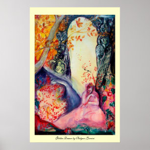 GOLDENER TRAUM / Yoga-Meditations-Zengarten Poster