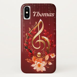 Goldener Treppenschnitt mit roten Blätter. Case-Mate iPhone Hülle