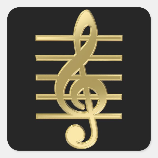 Goldener Treppenschnitt Quadratischer Aufkleber (Vorderseite)