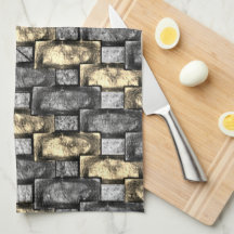 Goldener und grauer Fleck, rechteckige Schnitzerei