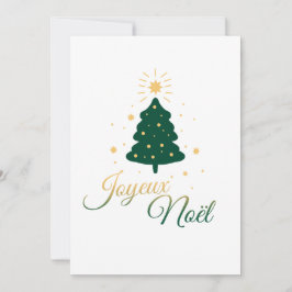 Goldener und grüner Weihnachtsbaum Feiertagskarte