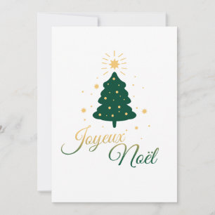 Goldener und grüner Weihnachtsbaum Feiertagskarte