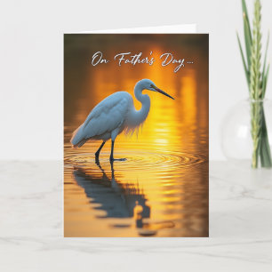 Goldener Vatertag Watvogel Karte