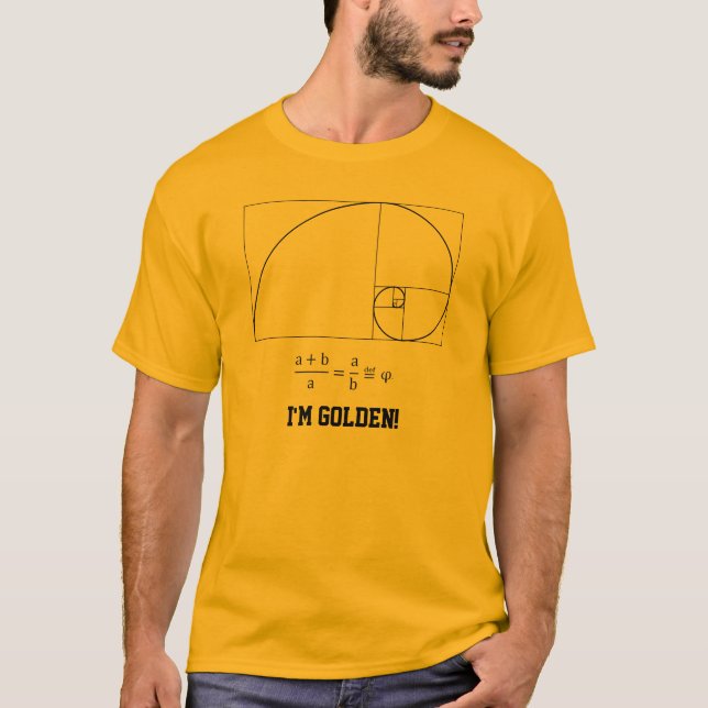Goldener Verhältnis-T - Shirt (Vorderseite)