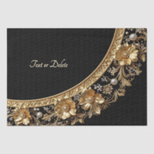 Goldener verzierter Rahmen Tissue-Papier