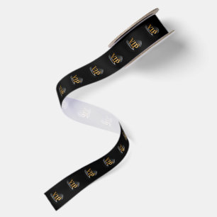 Goldener Vintage-Brief - VIP mit Krone 8 Satinband