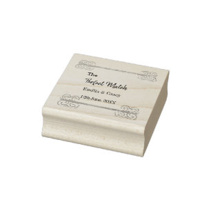 Goldener Vintager Glitzer für das perfekte Partner Gummistempel