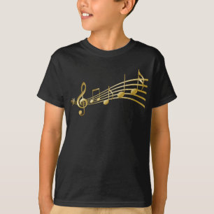 Goldener Violinenschlüssel T-Shirt