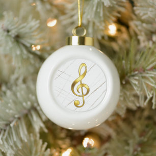 Goldener Violinschlüssel Marmor Heimdekoration Keramik Kugel-Ornament