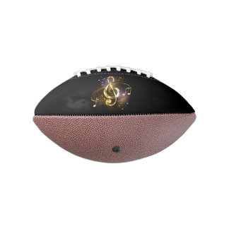 Goldener Violinschlüssel Musik Football