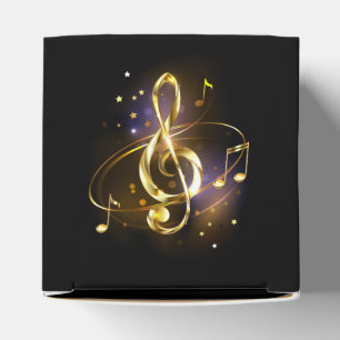 Goldener Violinschlüssel Musik Geschenkschachtel
