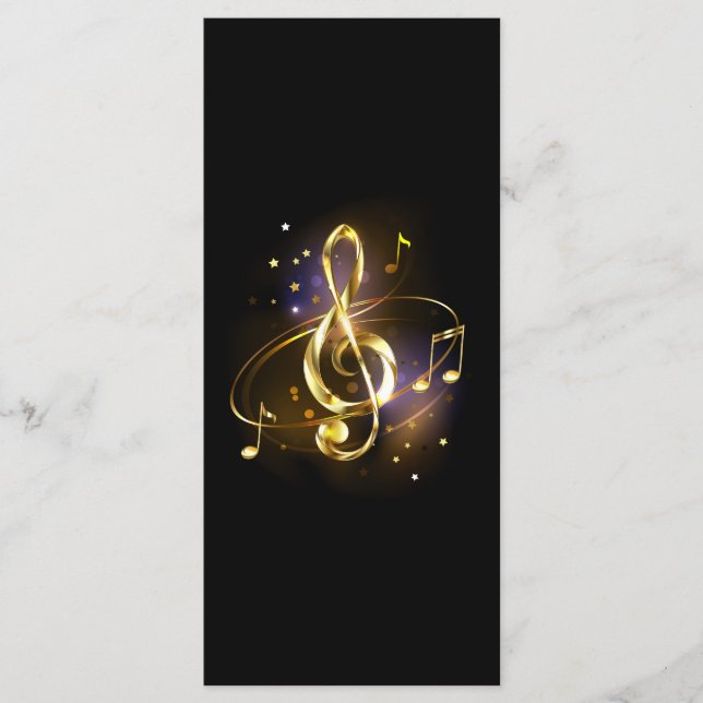 Goldener Violinschlüssel Musik Programm (Vorderseite)