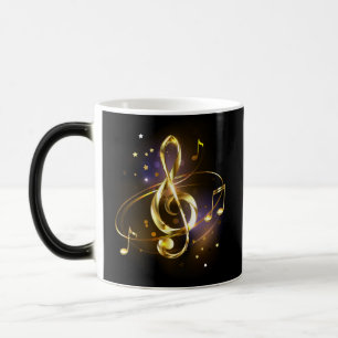 Goldener Violinschlüssel Musik Verwandlungstasse