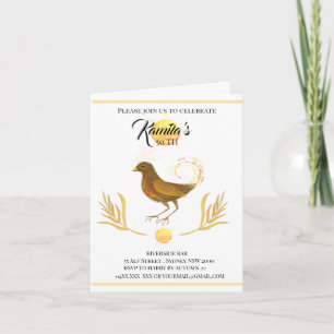 Goldener Vogel Einladung