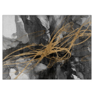 Goldener Vortex I Schneidebrett