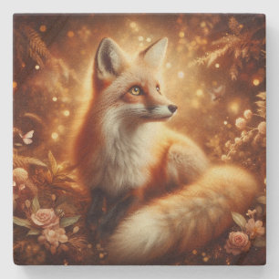 Goldener Wald-Fuchs-Unterleger Steinuntersetzer