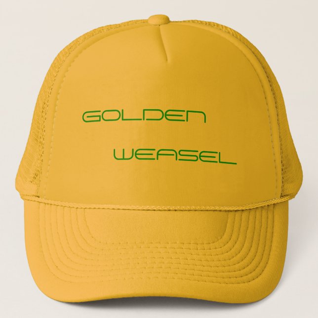 GOLDENER WEASEL-HUT TRUCKERKAPPE (Vorderseite)