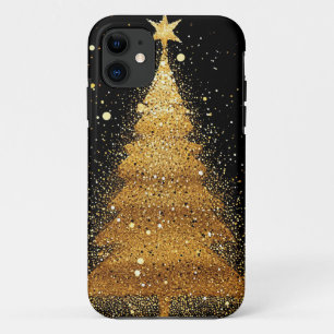Goldener Weihnachtsbaum Festliche Ästhetische Gest Case-Mate iPhone Hülle
