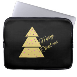 Goldener Weihnachtsbaum Laptopschutzhülle