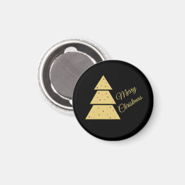 Goldener Weihnachtsbaum-Magnet Magnet
