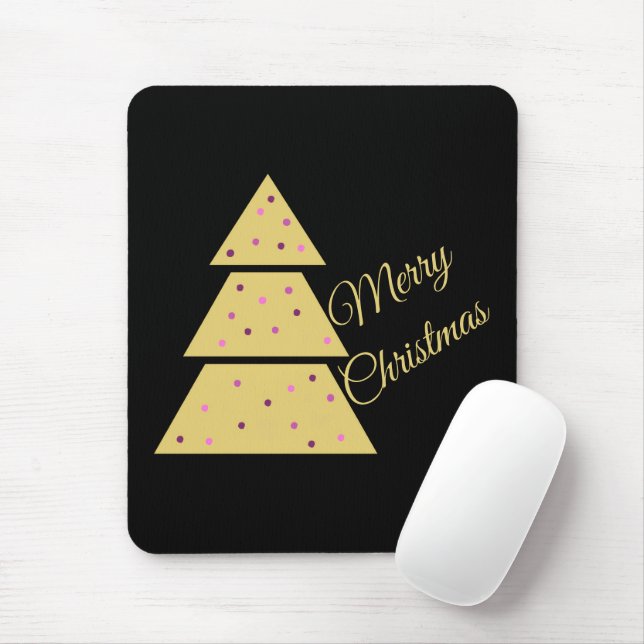 Goldener Weihnachtsbaum Mousepad (Mit Mouse)