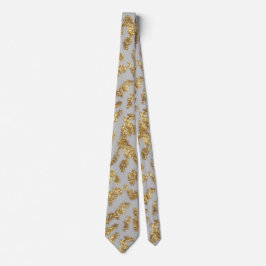 Goldener Weihnachtsbaum Neck Tie Krawatte
