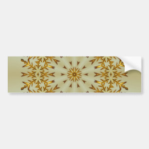 Goldener Weihnachtskranz Autoaufkleber