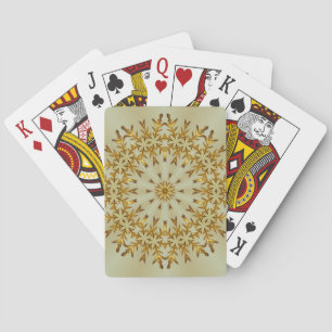 Goldener Weihnachtskranz Spielkarten