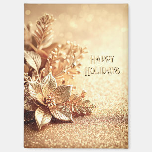 Goldener Weihnachtsstern Magnet