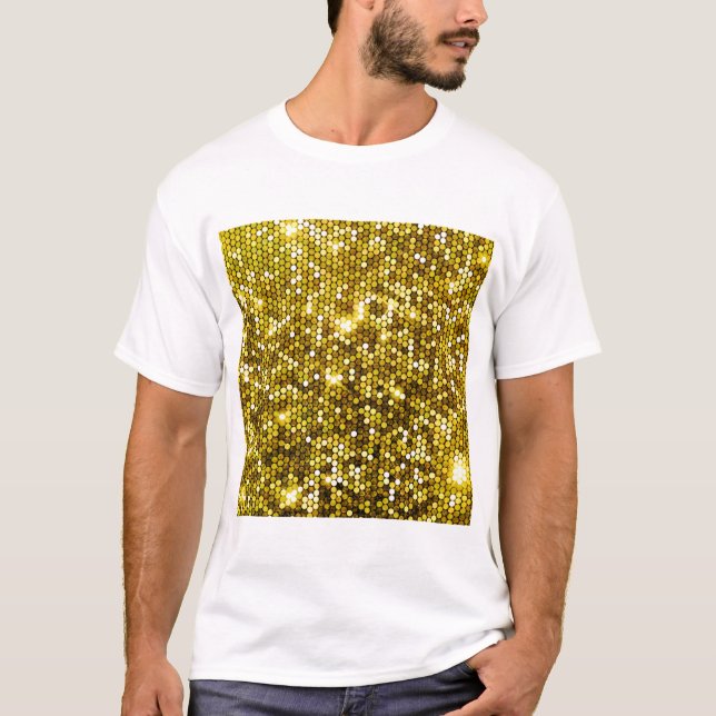 GOLDENER WEISSER T - SHIRT (Vorderseite)