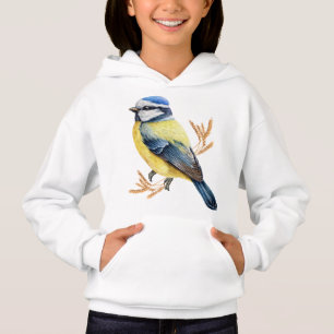Goldener Weizen und Blaumeise Hoodie